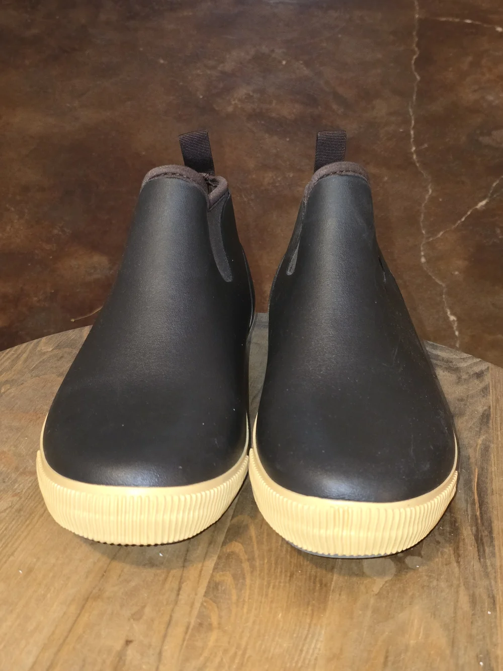 Skechers Work Waterproof Chelsea Rain Boots Brown Rubber Men's Size 12